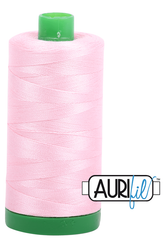 Aurifil Mako 40wt 2-ply Cotton 1000 m 1094 yd. spool - 2423 Baby Pink